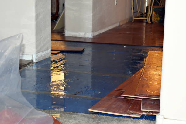 Professional Water Damage Restoration technician working in Perry, OK